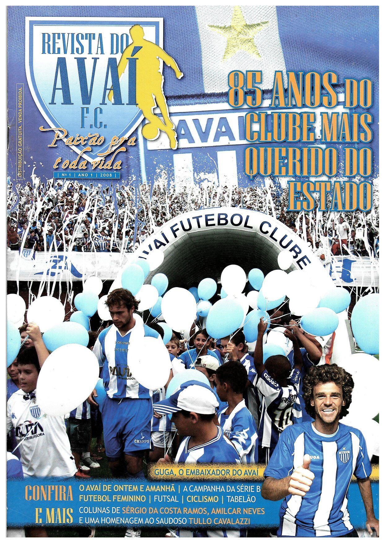 Capa Revista do Avaí F.C. — Edição #01
