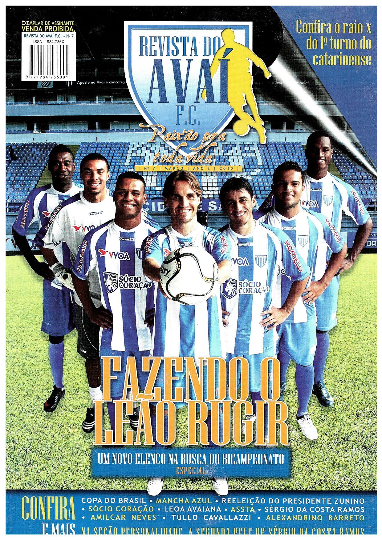 Capa Revista do Avaí F.C. — Edição #07