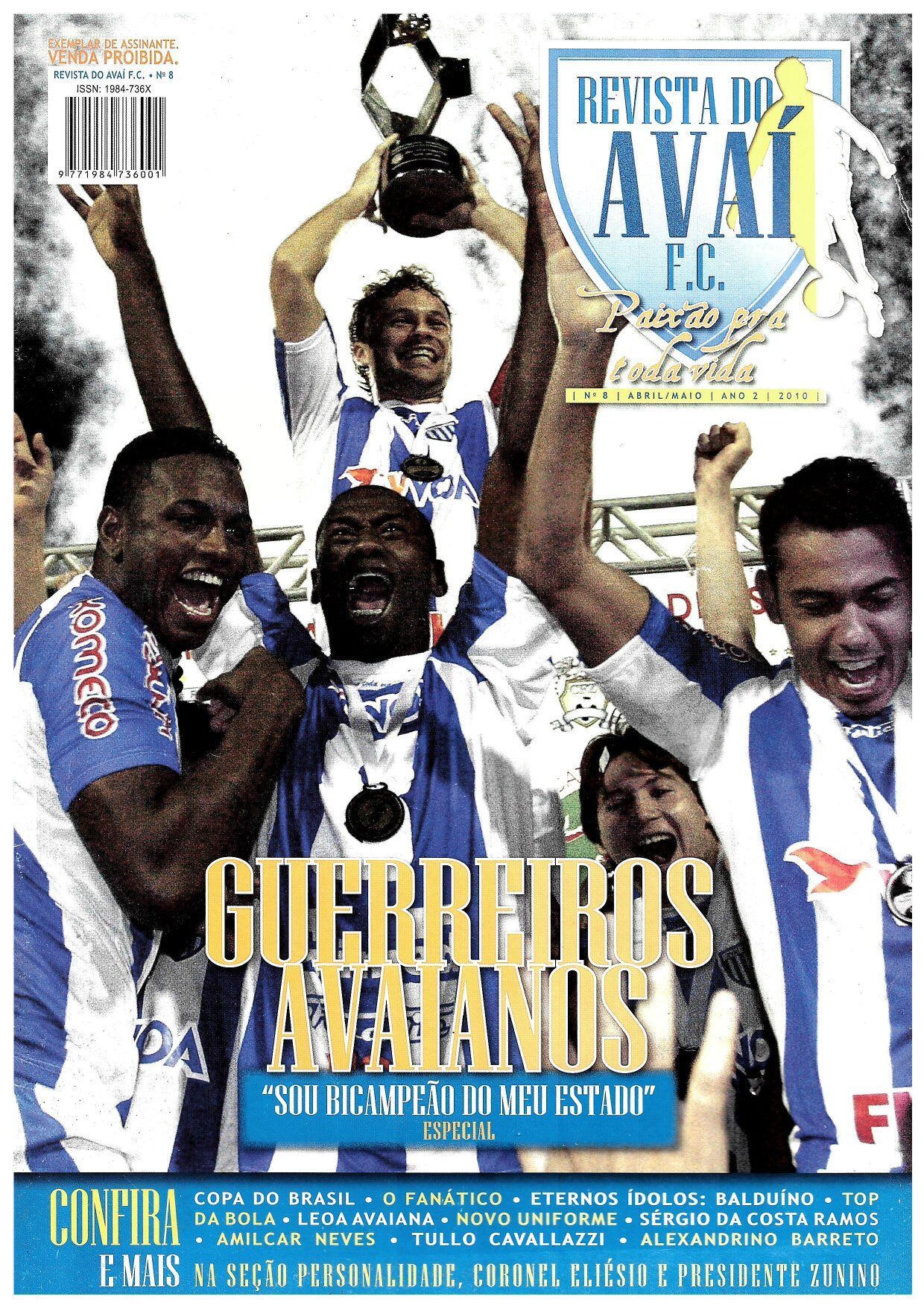 Capa Revista do Avaí F.C. — Edição #08