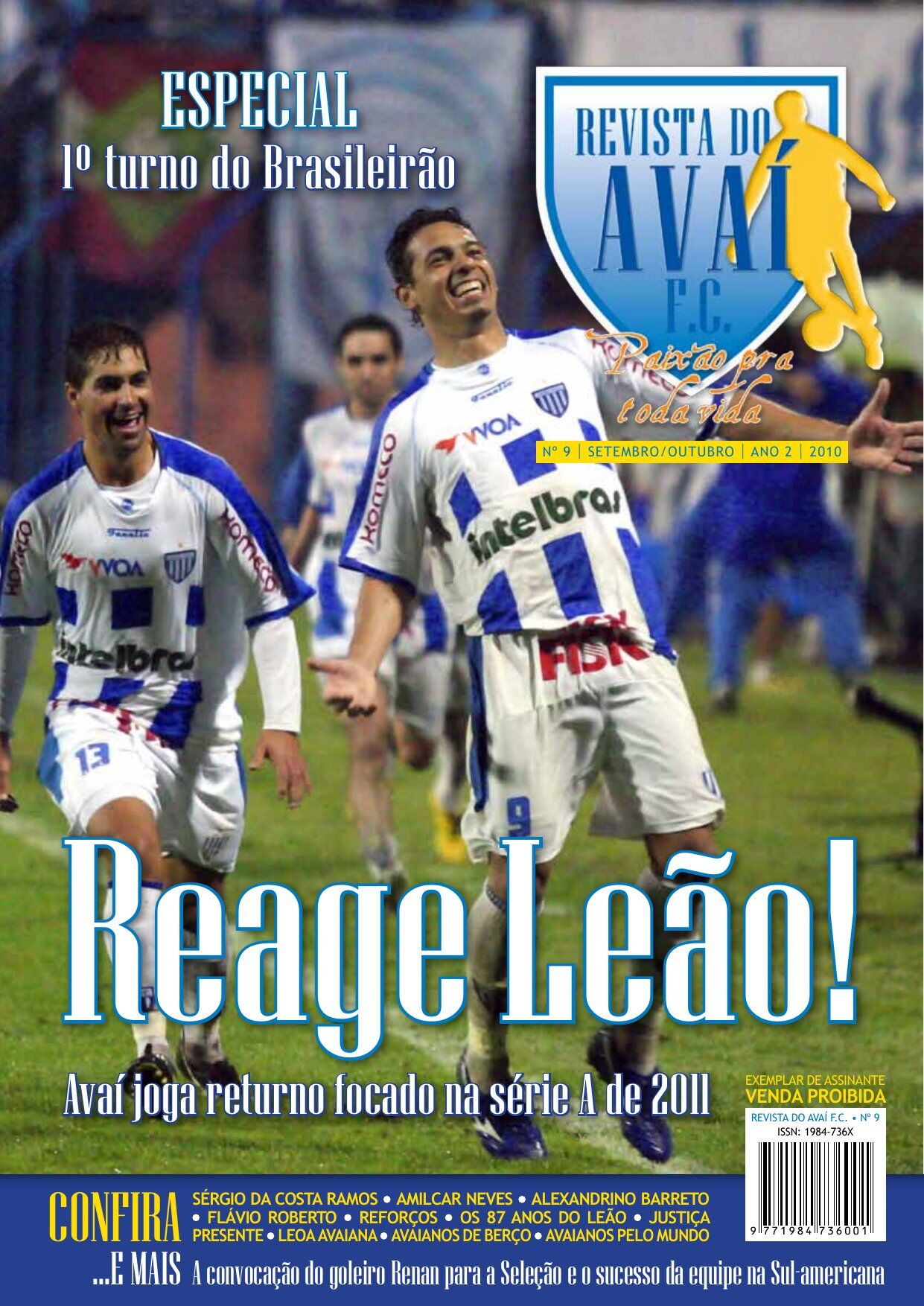 Capa Revista do Avaí F.C. — Edição #09
