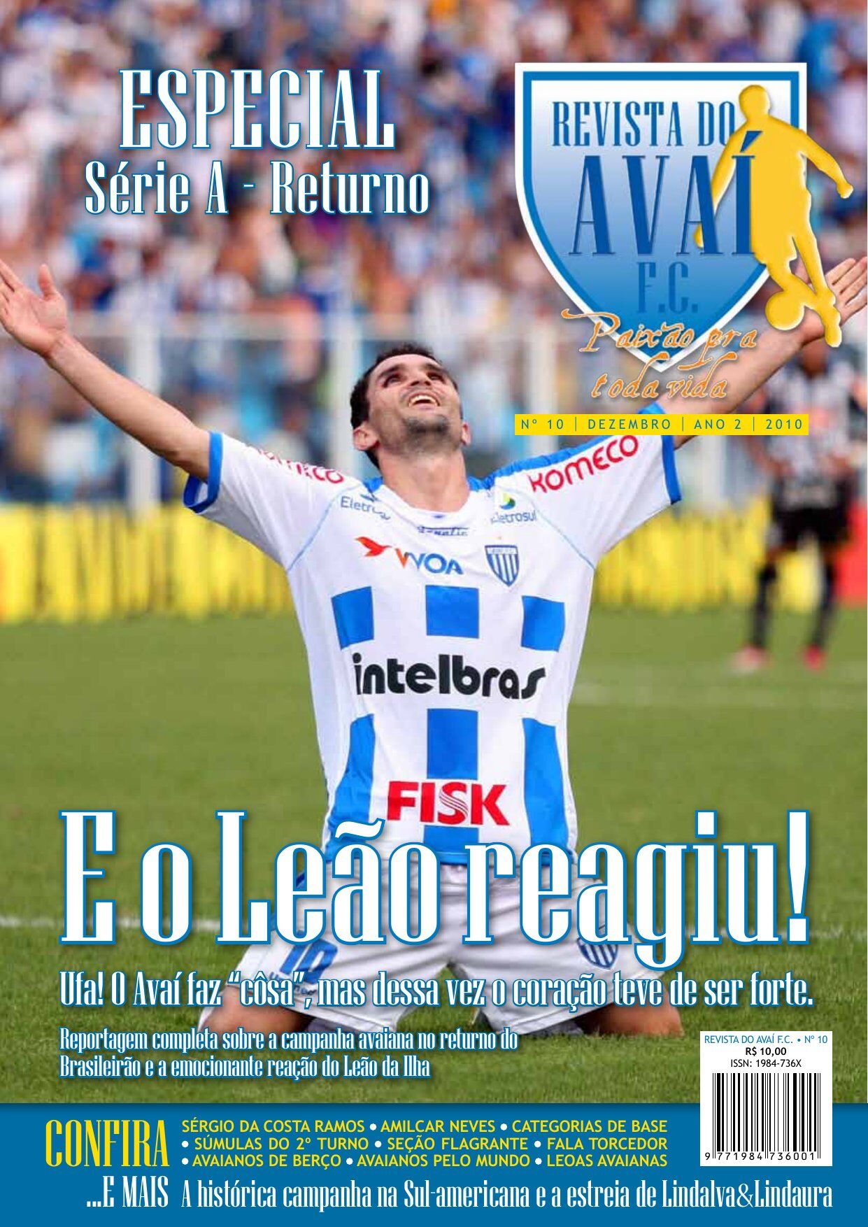 Capa Revista do Avaí F.C. — Edição #10