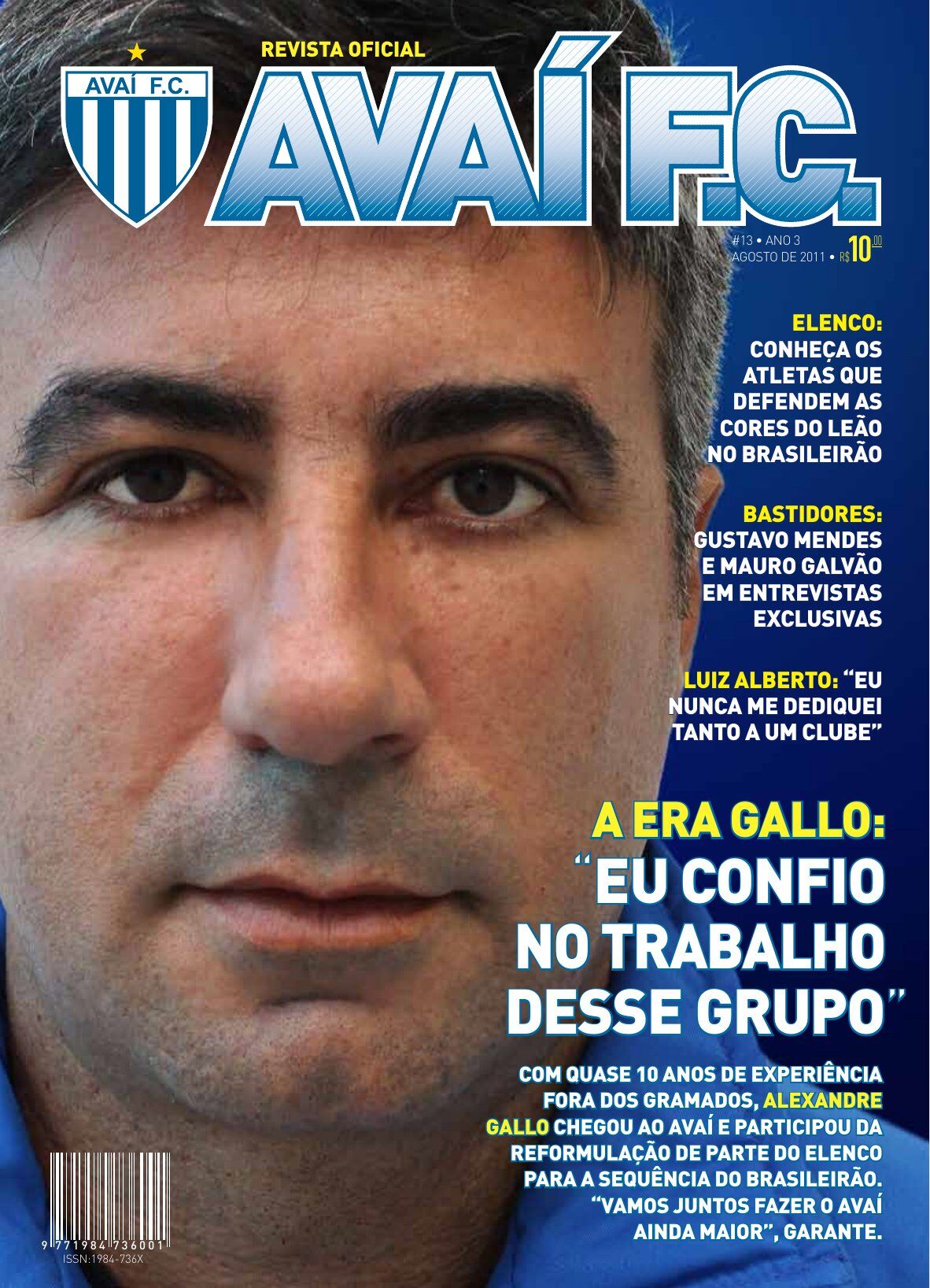 Capa Revista do Avaí F.C. — Edição #13