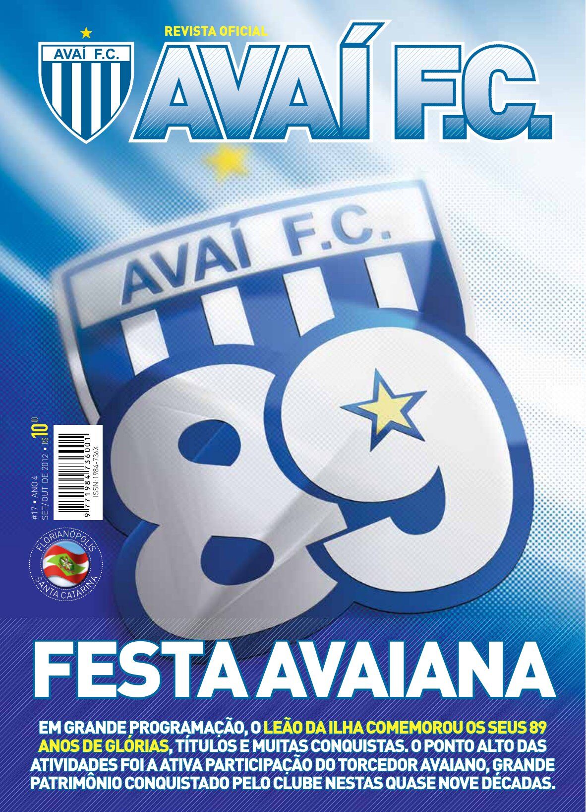 Capa Revista do Avaí F.C. — Edição #17