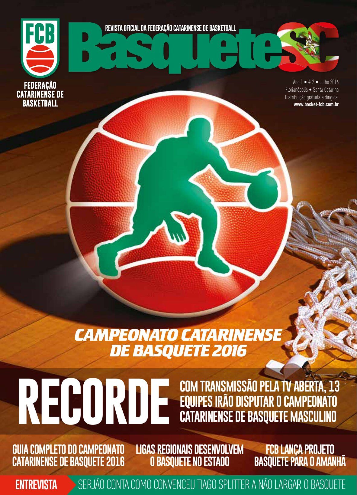 Capa Revista Basquete SC — Edição #02