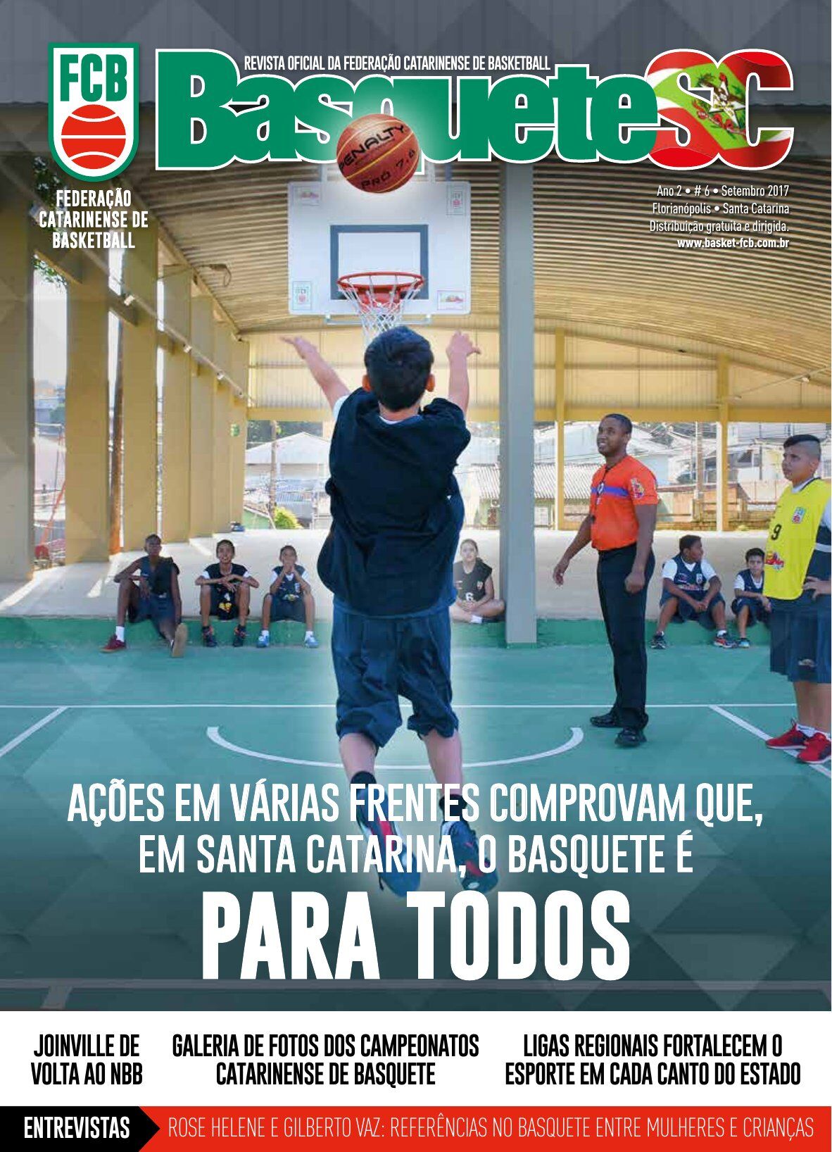 Capa Revista Basquete SC — Edição #06