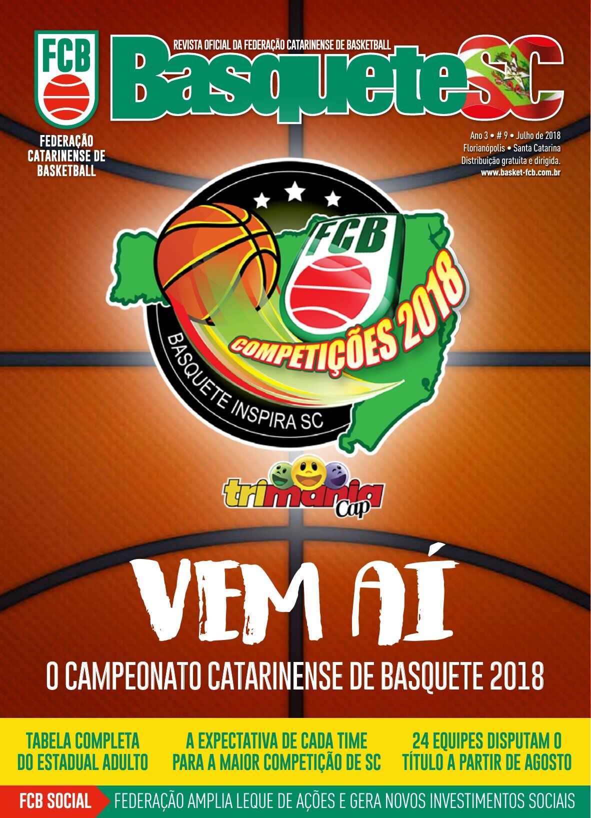 Capa Revista Basquete SC — Edição #09