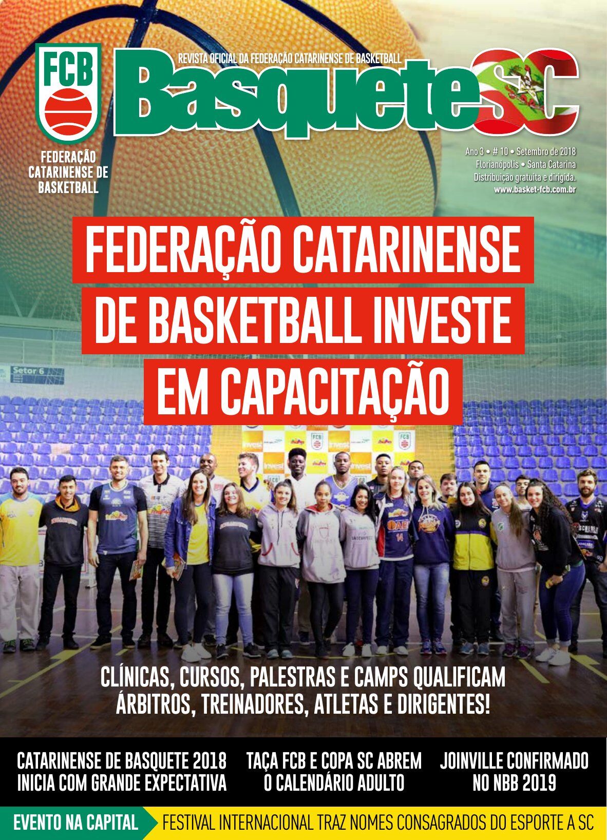 Capa Revista Basquete SC — Edição #10