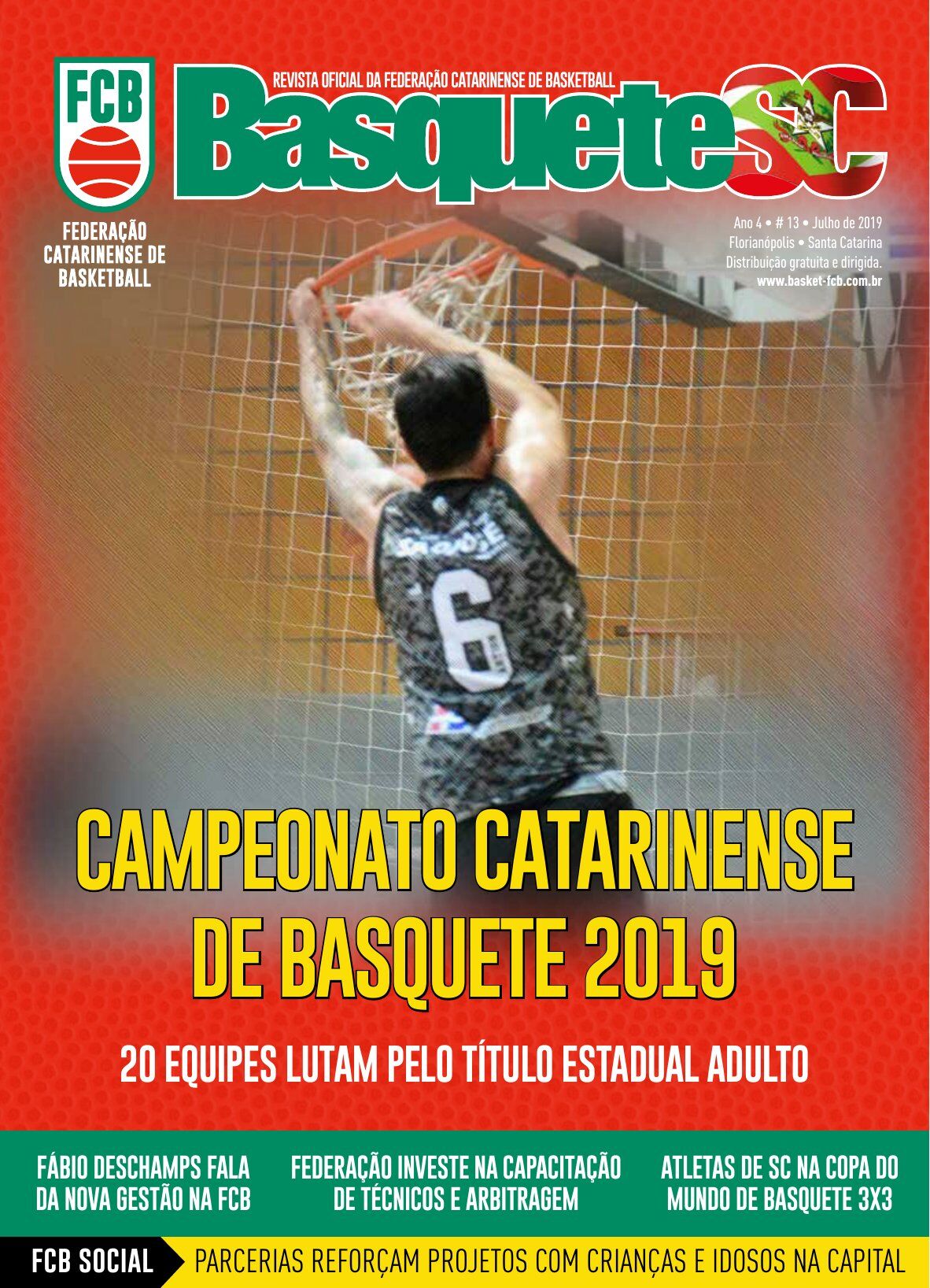 Capa Revista Basquete SC — Edição #13
