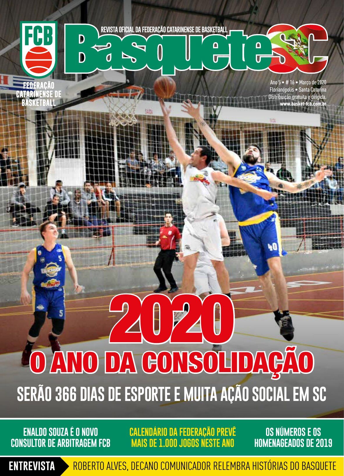 Capa Revista Basquete SC — Edição #16